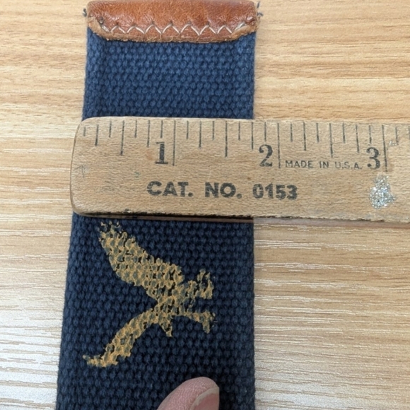 American Eagle Outfitters NWT size large belt brand new in navy/yellow - Picture 9 of 9